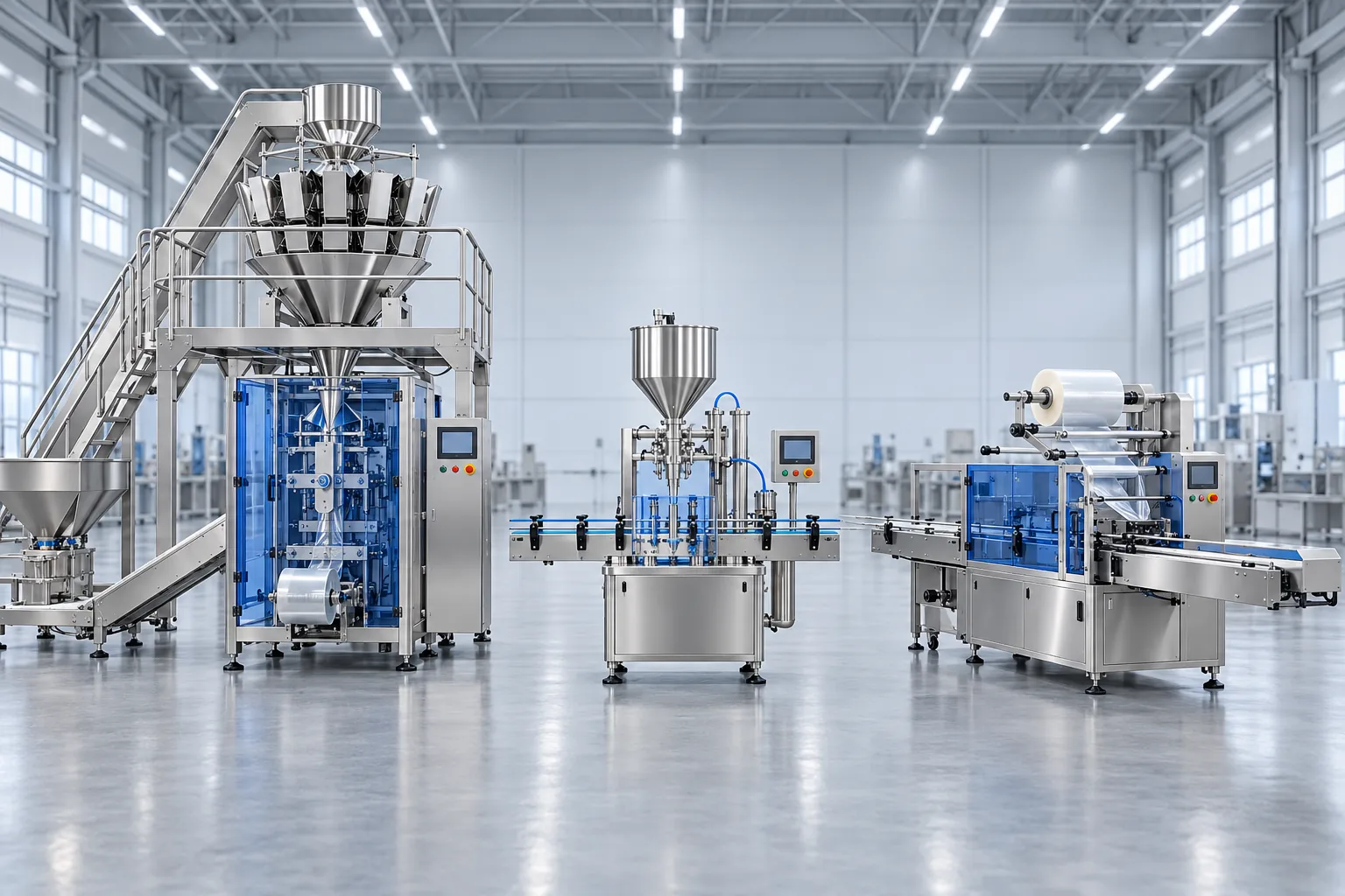 Original packaging machinery lineup illustration